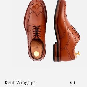 Beckett Simonon Kent Wingtips size 11- Tan